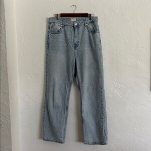 We The Free, The Pacifica High Rise, Straight Leg Jeans, Light Blue, Size 32